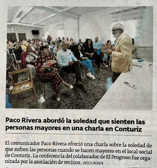 Charla de soledad en Conturiz